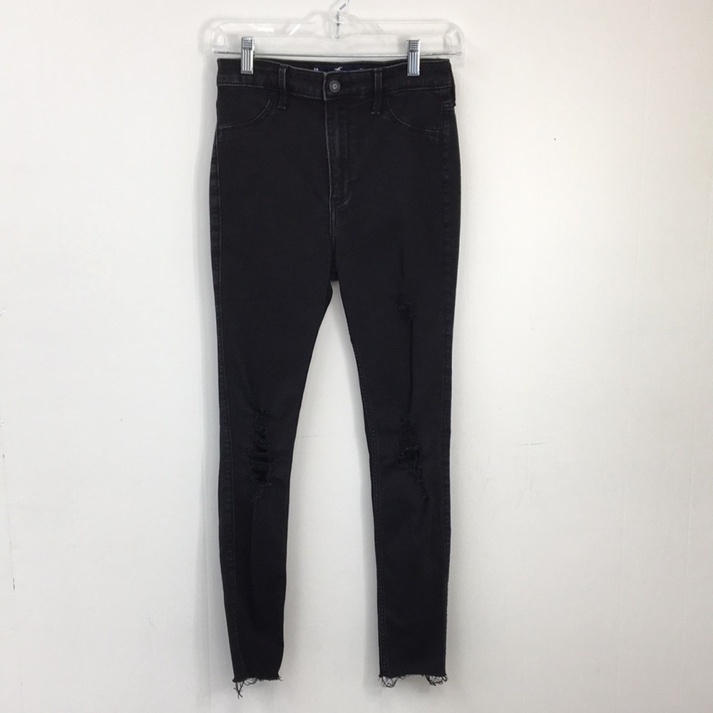 Hollister Ultra High Rise Black Jegging Advanced Stretch Size 5 EXCELLENT